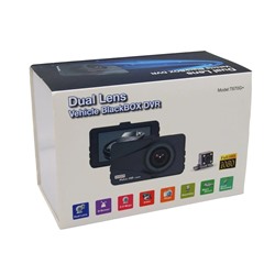 Автомобильный видеорегистратор MEGA T670G + камера (черный)