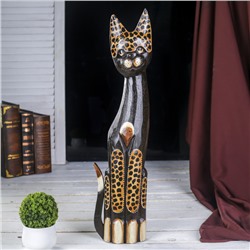 Сувенир дерево "Кошка с леопардовым узором" 5х14х60 см
