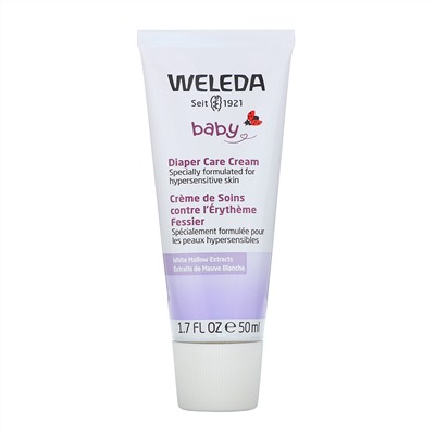 Weleda, Baby, Diaper Care Cream, White Mallow Extracts, 1.7 fl oz (50 ml)