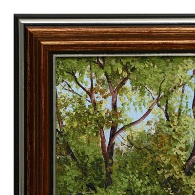Картина "Мельница в лесу" 30х40 (33х43)см