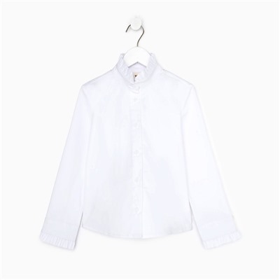 Блузка для девочки MINAKU, цвет белый, рост 122 см