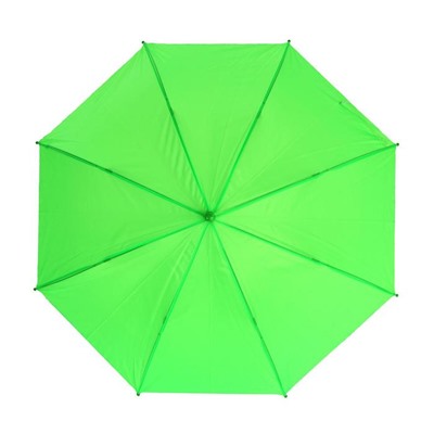 Зонт детский полуавтоматический d=86 см, цвет зелёный