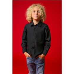 Рубашка для мальчика "Классическая", рост 128 см, цвет чёрный