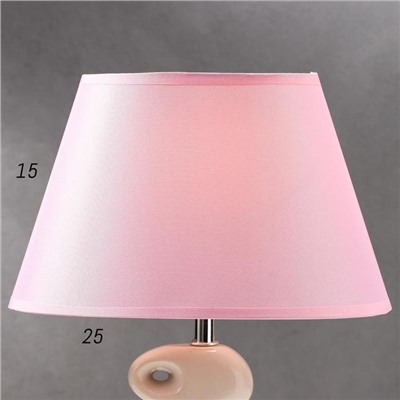Лампа настольная 16621/1 E14 40Вт бело-розовая 20х20х38 см
