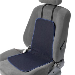 Подогрев сидений Cartage, со спинкой, 2 режима нагрева, 12 В, 30/50 Вт, 40х80 см, греющий жгут - нити MicroHEAT