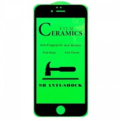 Защитное стекло Ceramics iPhone 6/7/8/SE 2020 (черный)