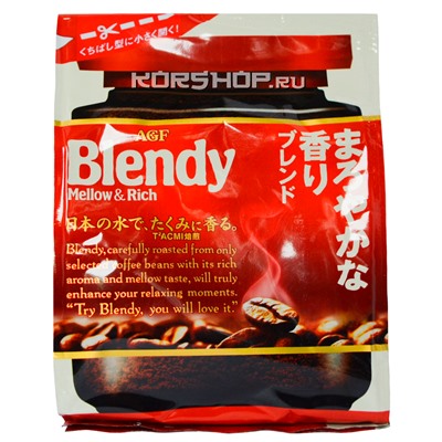 Кофе растворимый «Мока» Blendy AGF (м/у), Япония, 70 г
