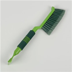 Щётка cо скребком "Li-Sa" LS201, поролоновая ручка, зеленая, 42 см