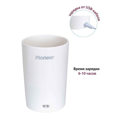 Ирригатор полости рта Pioneer TI-1010, 320 мл, 3 режима, 2 насадки, белый