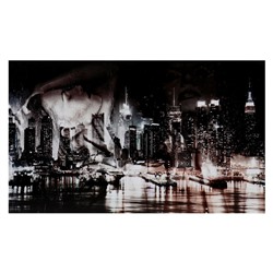 Картина-холст на подрамнике "Город соблазнов" 60х100 см