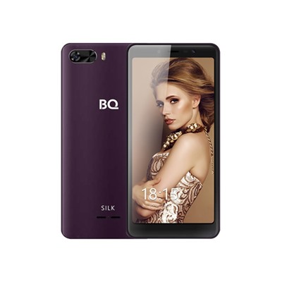 Смартфон BQ S-5520L Silk, 5.5", 1440x720, 8Gb, 1Gb RAM, 2500mAh, 8+5Mp, фиолетовый