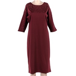 Платье женское с бусинами 6055