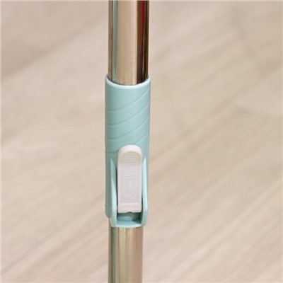 Набор для уборки мини: швабра, ведро с пластиковой центрифугой 26×22 см, 7 л, телескопическая ручка 84-112 см, дополнительная насадка 15,5 см, цвет мятный