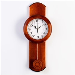 Настенные часы, серия: Маятник, "Эссе", 48.5 х 19 х 7 см