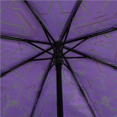 Зонт автоматический «Акцент», 3 сложения, 8 спиц, R = 49 см, цвет МИКС