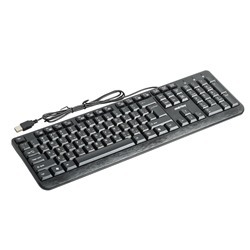 Клавиатура Smartbuy ONE 208, проводная, мембранная, 104 клавиши, USB, черная