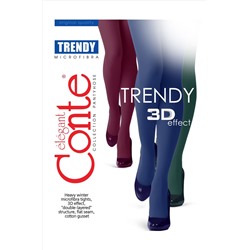 Conte elegant, Плотные однотонные женские колготки Trendy 150 Lycra
