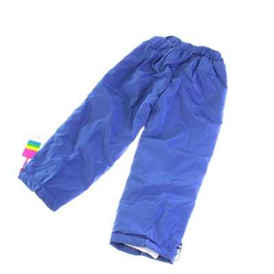 Рост 130-140. Утепленные детские штаны с подкладкой из полиэстера Federlix цвета синего кобальта.