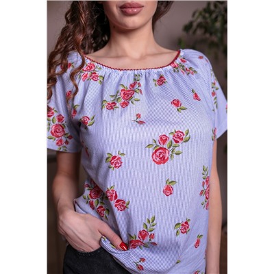 ElenaTex, Женская блузка с цветочным принтом