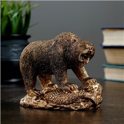 Фигура "Медведь хозяин тайги" 10 × 13 бронза