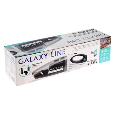 Пылесос Galaxy LINE GL 6220, ручной, 55 Вт, 400 мл, беспроводной, бело-чёрный