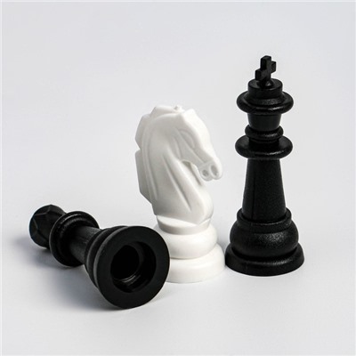 Настольная игра 3 в 1: шашки, нарды, шахматы", поле 21.7 х 18.5, d=1.3 см