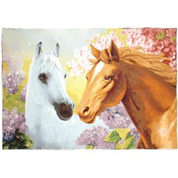 Пара лошадей- гобеленовый купон