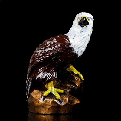 Статуэтка "Орел на камне", разноцветная, гипс, 38 см