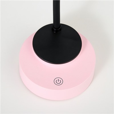 Лампа настольная "Ушки" LED 3 режима 2Вт USB розовый 6х12х37 см