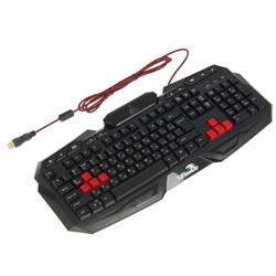 Клавиатура Xtrike Me KB-601, игровая, проводная, мембранная, подсветка, USB, черная
