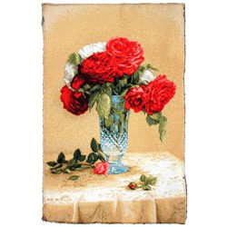 Красные розы - гобеленовый купон