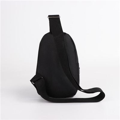 Сумка-рюкзак «Единорог», 15х10х26 см, отд на молнии, н/карман, регул ремень, чёрный
