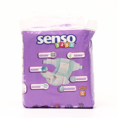 Подгузники «Senso baby» Maxi (7-18 кг), 19 шт