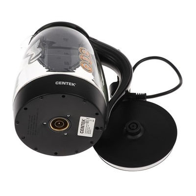 Чайник электрический Centek CT-0042, 2200 Вт, 1.8 л, подсветка, черный