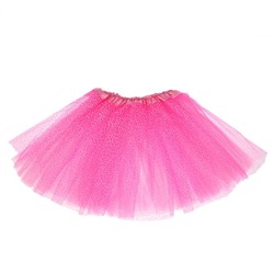 Карнавальная юбка, 3-х слойная, 4-6 лет, цвет розовый