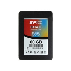 SSD накопитель Silicon Power Slim S55 60Gb (SP060GBSS3S55S25) SATA-III