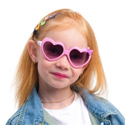Очки солнцезащитные детские, UV350, линза 5х6 см, ширина 13 см, дужка 13 см, микс
