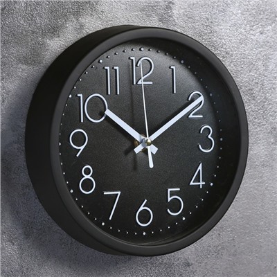 Часы настенные, серия: Классика, "Дженнифер", дискретный ход, d=17 см, 19 х 19 см