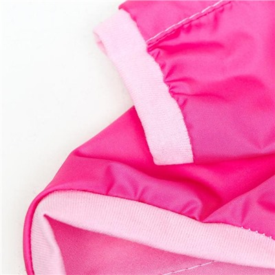 Куртка-ветровка со светоотражающими полосками,XS, (ДС 18-20 см, ОШ 24 см, ОГ 27-30 см), розовая 1637