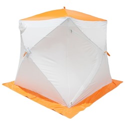 Палатка МrFisher 200 ST, цвет белый/оранжевый, в упаковке, без чехла