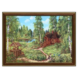 Картина "Домик в лесу" 25 х 35(28х38) см