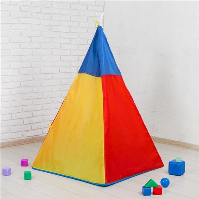 Палатка детская «Разноцветный домик», 142 × 100 × 100 см