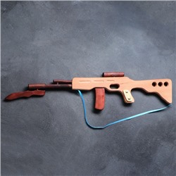 Сувенирное деревянное оружие "Автомат боевой", 60 х 15 см, массив бука