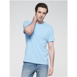 Фуфайка (футболка) мужская 201-13004/3; ХБ14-4121 голубой