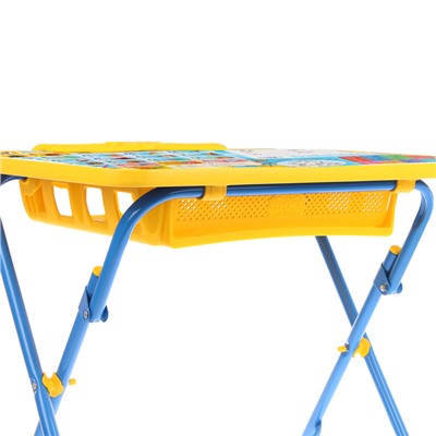 Набор детской мебели "Первоклашка. Осень" складной: стол, мягкий стул и пенал