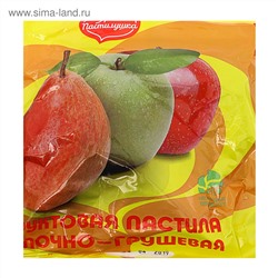 Пастила фруктовая яблочно-грушевая 200 гр.