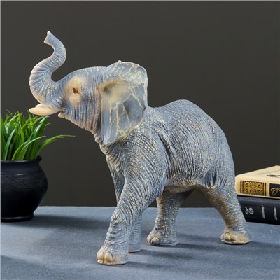 Фигура "Слон" серый, 29х32х15см