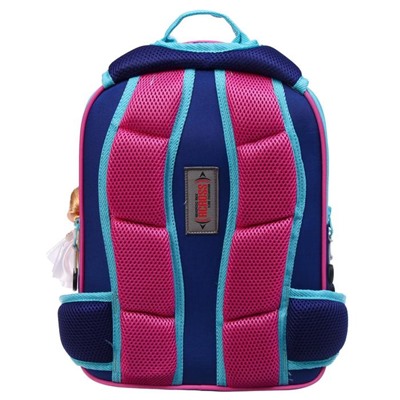 Рюкзак каркасный Across, 39 х 29 х 17 см, наполнение: мешок,пенал,брелок, "Лиса", розовый/оранжевый/белый/голубой
