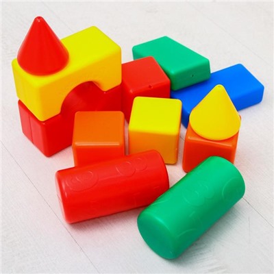 Набор цветных кубиков "Крош и Ёжик", 21 элемент, Смешарики