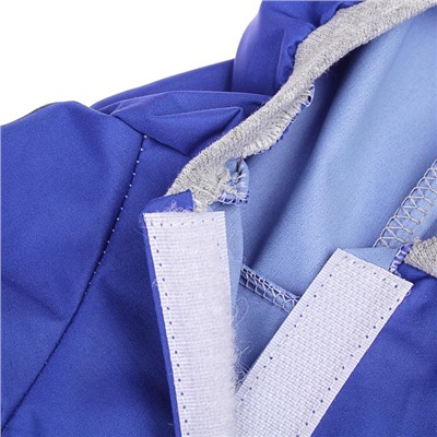 Куртка-ветровка со светоотражающими полосками, XS (ДС 18-20 см, ОШ 24 см, ОГ 27-30 см), синяя 384635